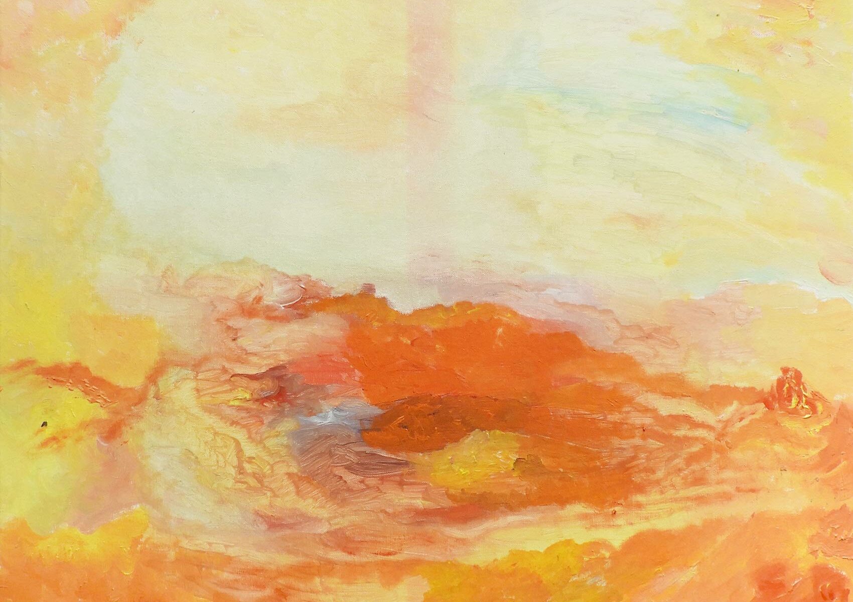 Weltperiode im Aufgang (Bildausschnitt), 2019, Gouache Liquide Tempera Paint auf Leinwand